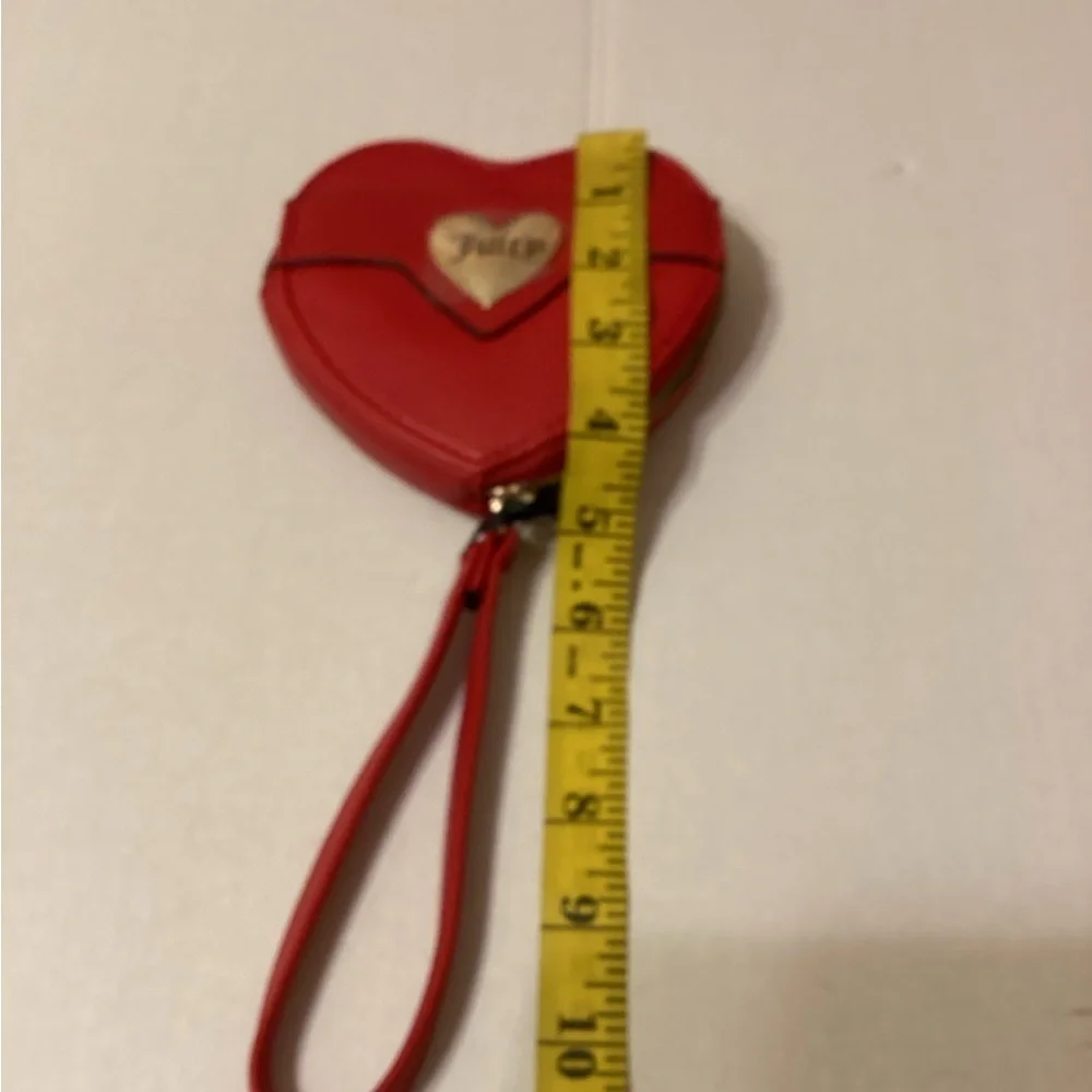 Juicy Couture Red Coin Purse With Gold Logo NWT - Picture 4 of 6